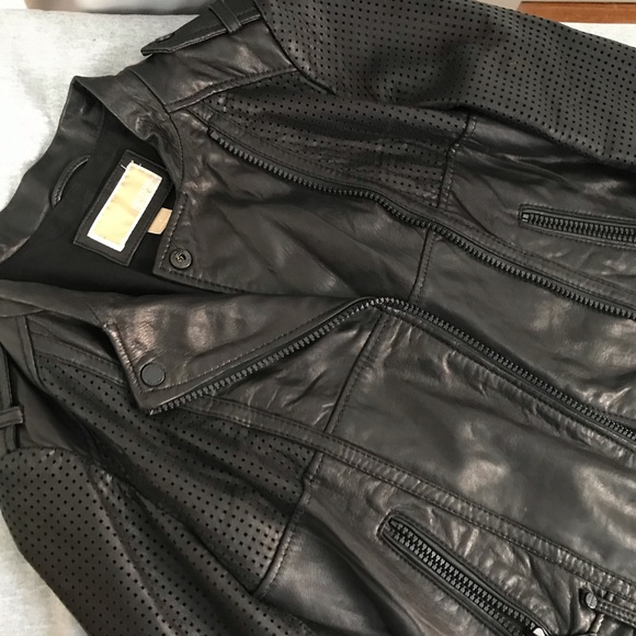 Michael Kors 100% Genuine Leather Jacket - Picture 4 of 7